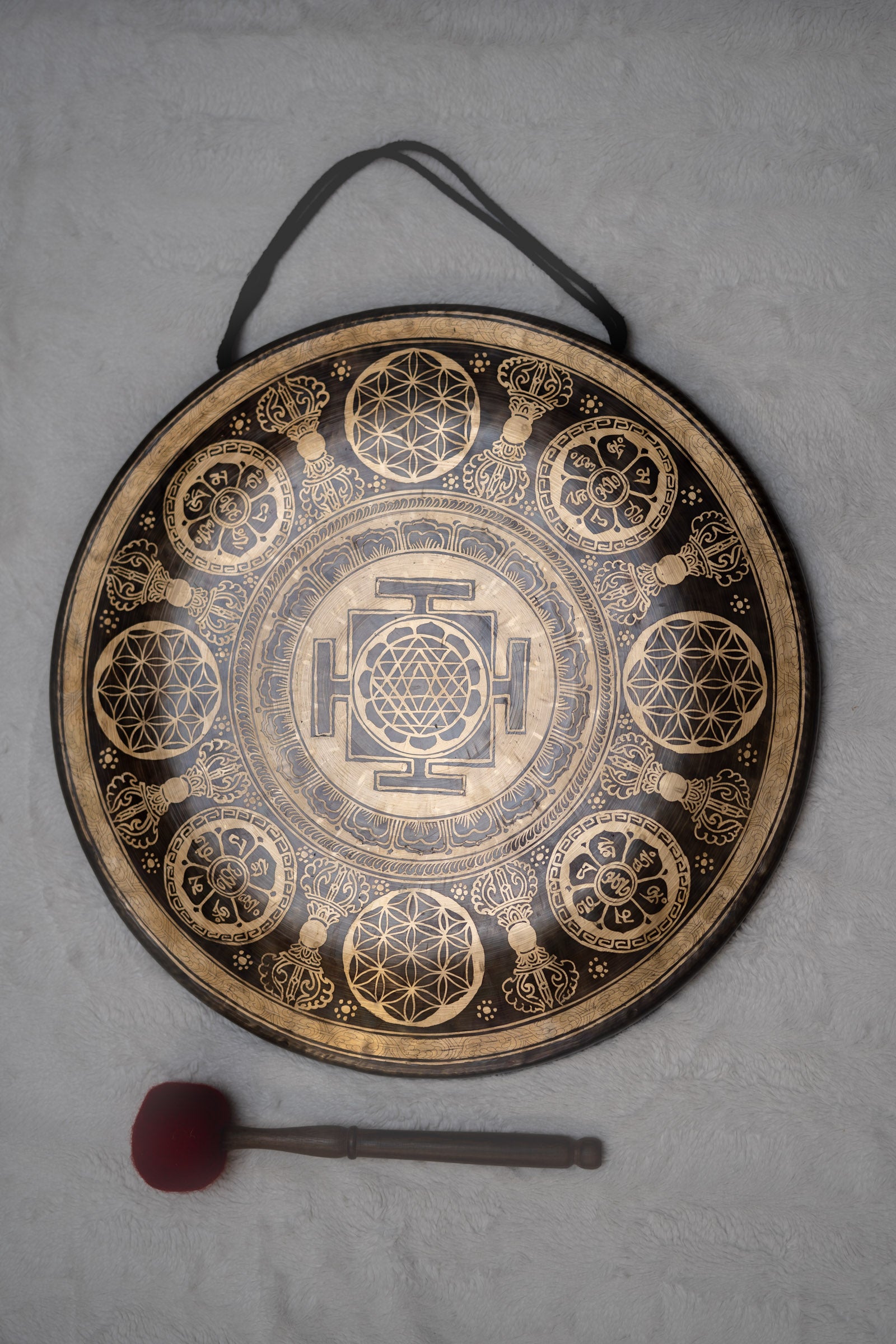 Shri Yantra Gong for sound therapy.