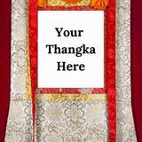 Silver Color Thangka Brocade