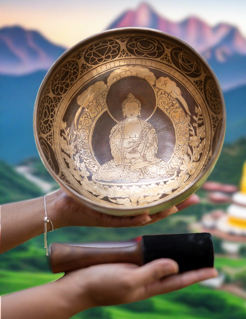 Amitabha Singing Bowl - Handmade singing bowl