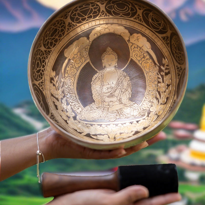 Amitabha Singing Bowl - Handmade singing bowl