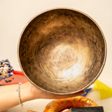 Carved Singing Bowl for sound healing.