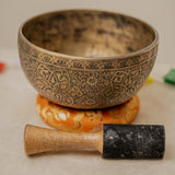 Carved Singing Bowl for meditation.