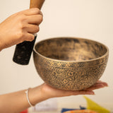 Carved Singing Bowl for meditation.