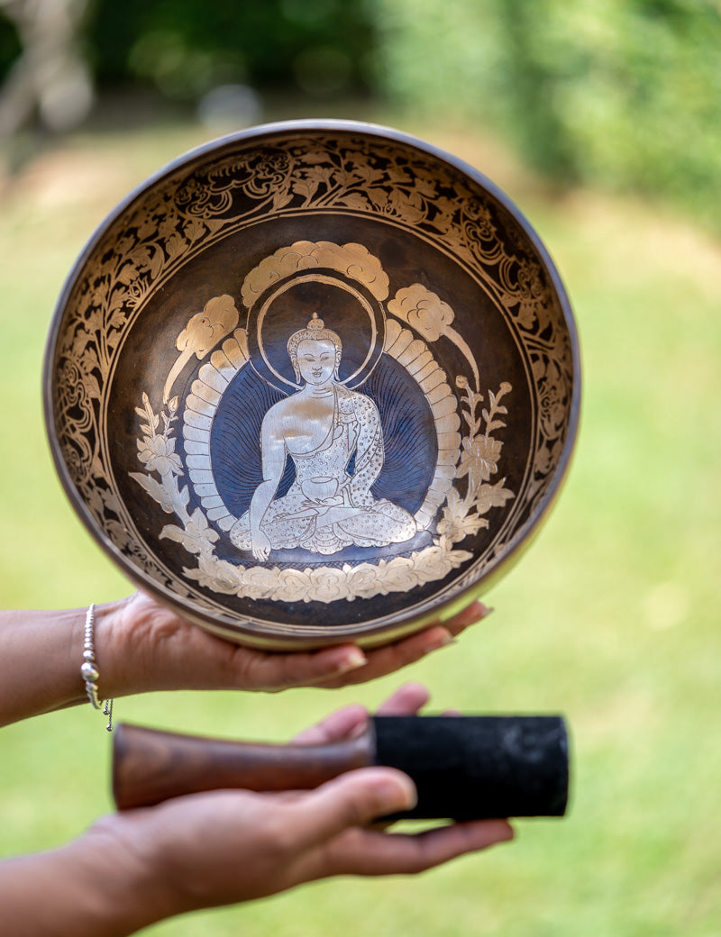  Amitabha Singing Bowl - Tibetan Bowl for meditation practice.