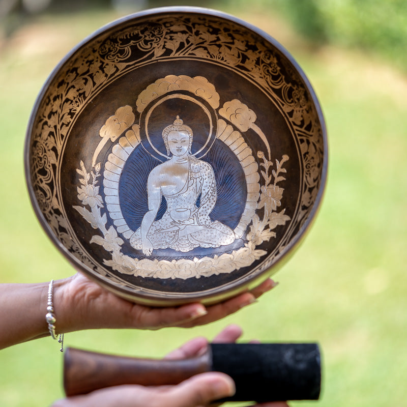  Amitabha Singing Bowl - Tibetan Bowl for meditation practice.