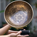 Lotus Cosmos Tibetan Singing Bowl for sound therapy.