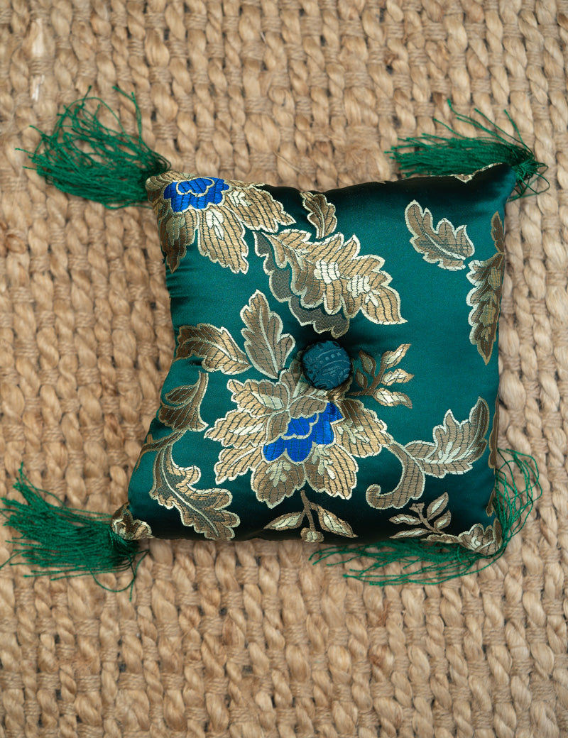 Green Square Cushion