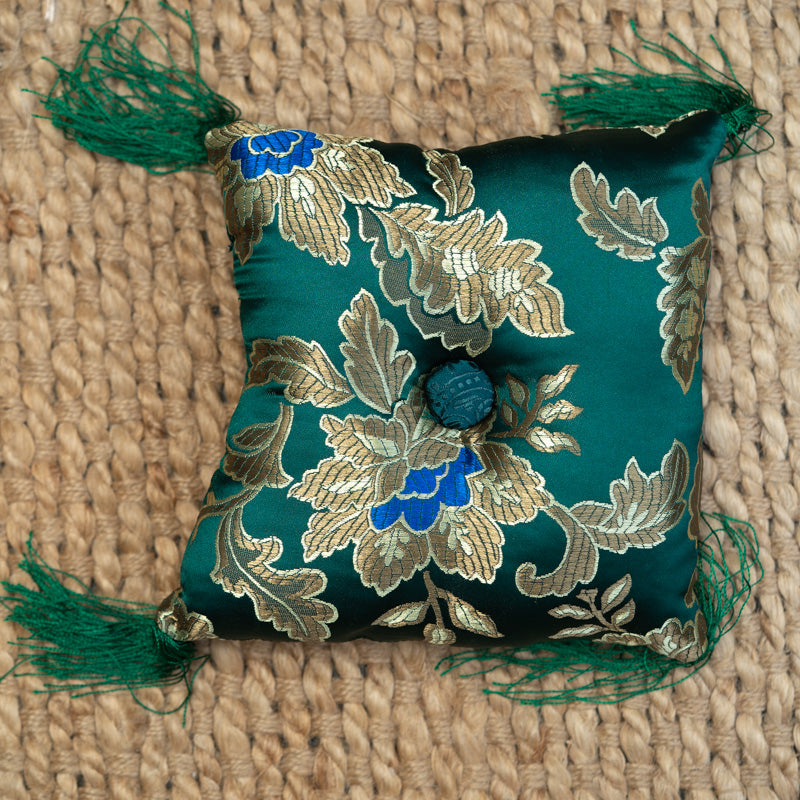 Green Square Cushion