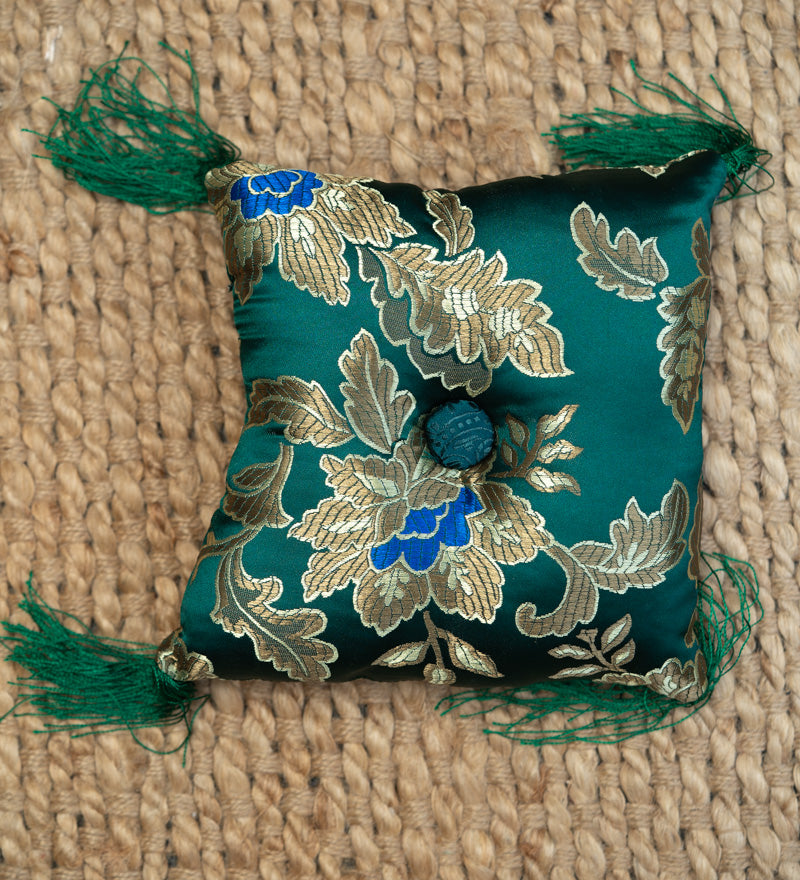 Green Square Cushion