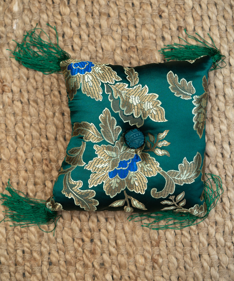 Green Square Cushion