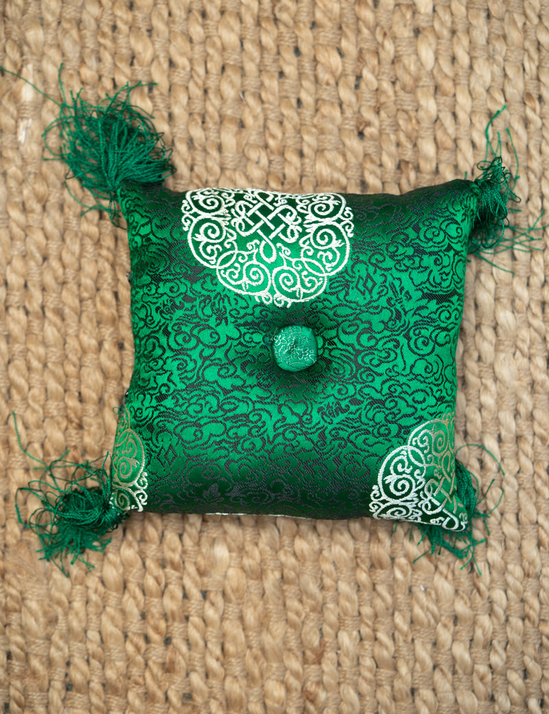 Green Square Cushion