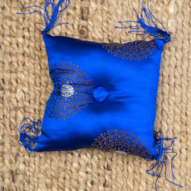 Dark Blue Square Cushion - Himalayas Shop