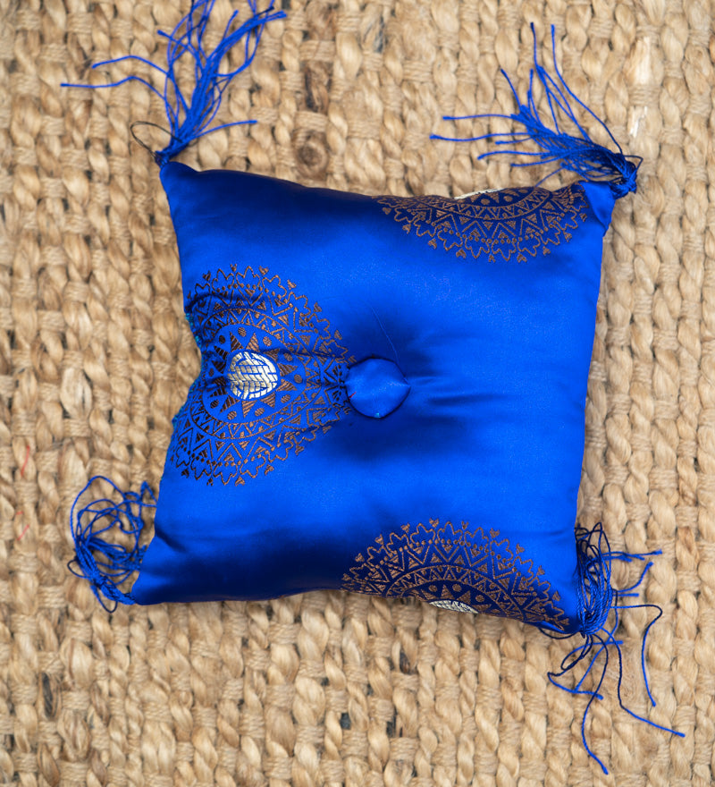 Dark Blue Square Cushion - Himalayas Shop