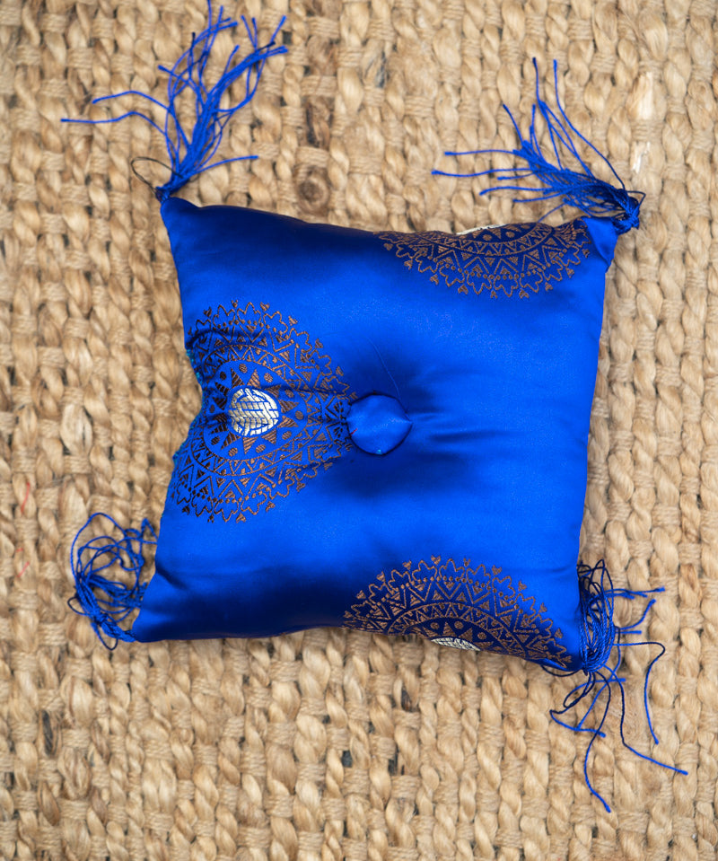 Dark Blue Square Cushion - Himalayas Shop