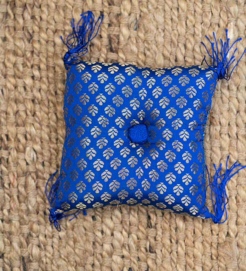 Dark Blue Square Cushion - Handmade Cushion 