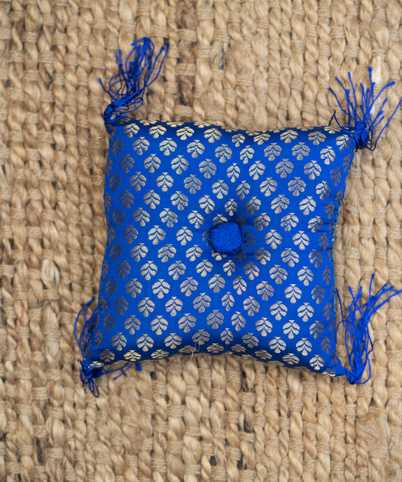 Dark Blue Square Cushion - Handmade Cushion 