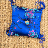 Dark Blue Square Cushion - Handmade Cushion