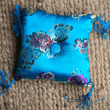 Aqua Blue Square Cushion - Himalayas Shop