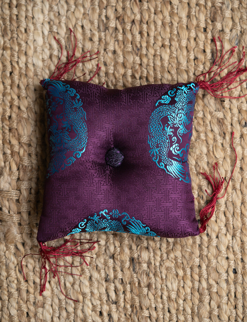 Dark Square Cushion - Handmade Cushion