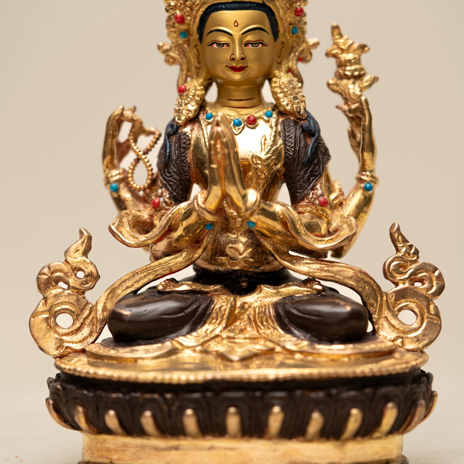 Chengresi Statue - Handcrafted Tibetan statue 