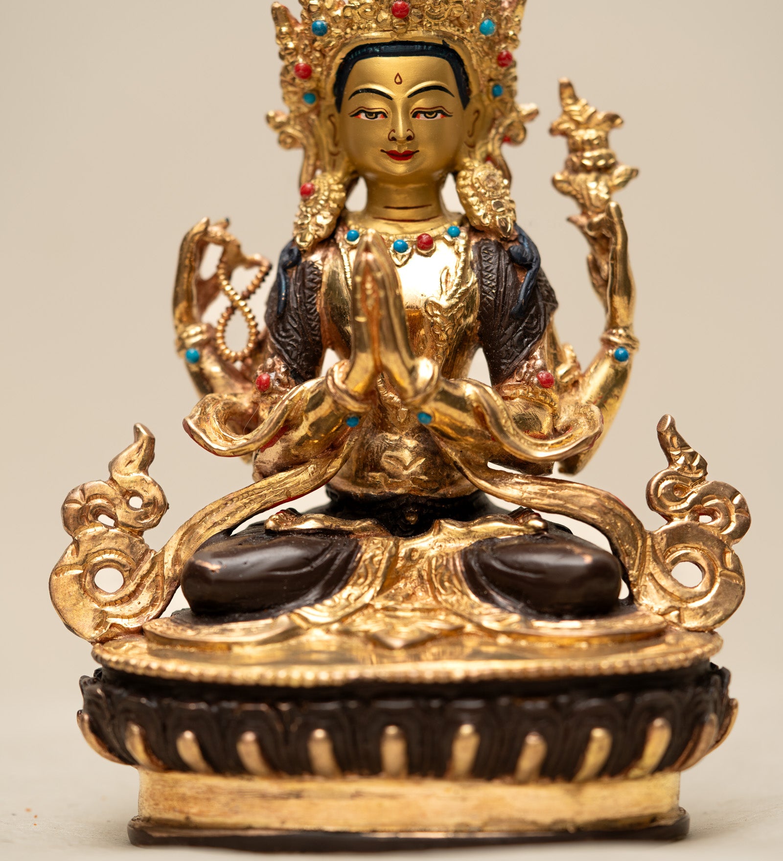 Chengresi Statue - Handcrafted Tibetan statue 