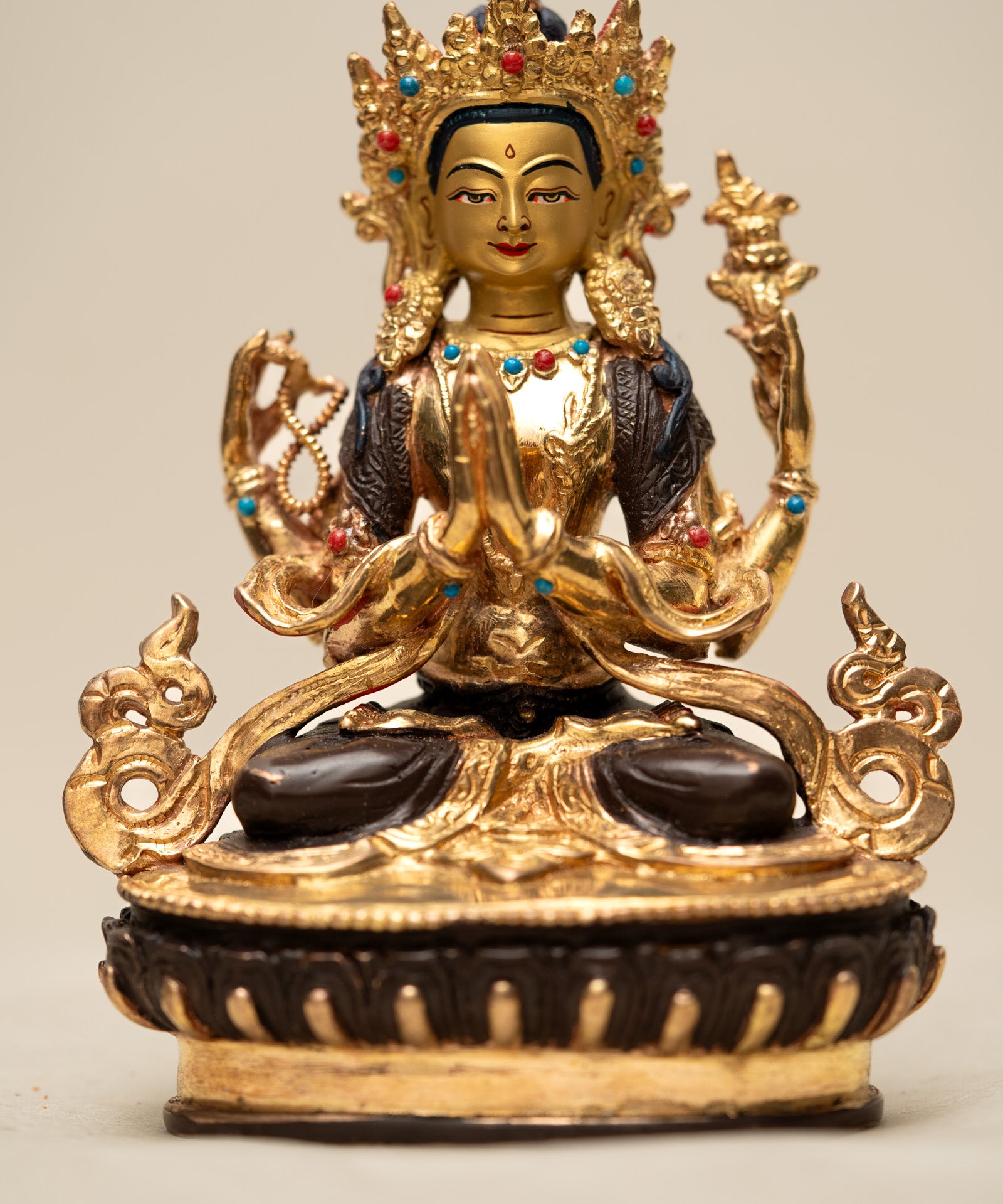 Chengresi Statue - Handcrafted Tibetan statue 