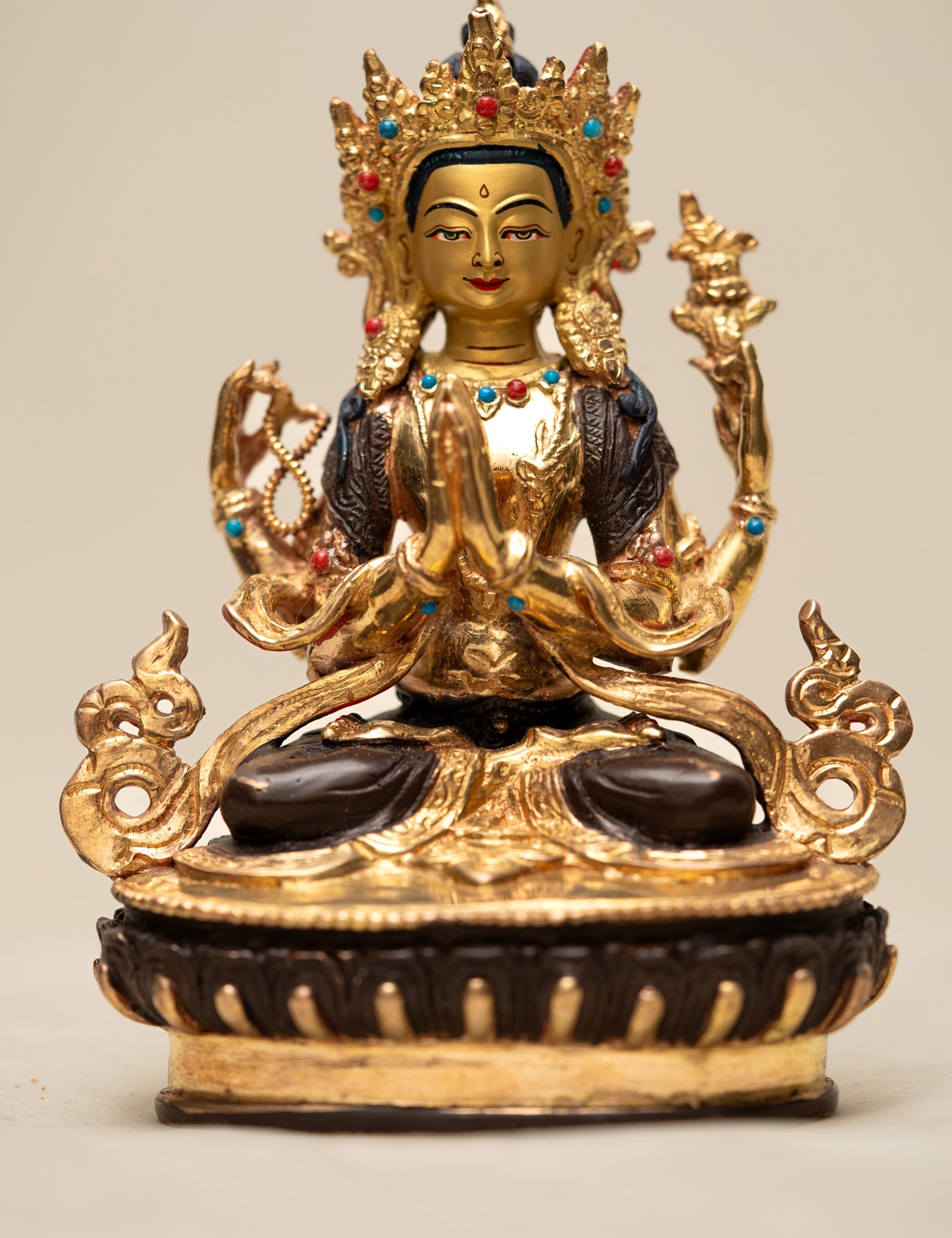 Chengresi Statue - Handcrafted Tibetan statue 