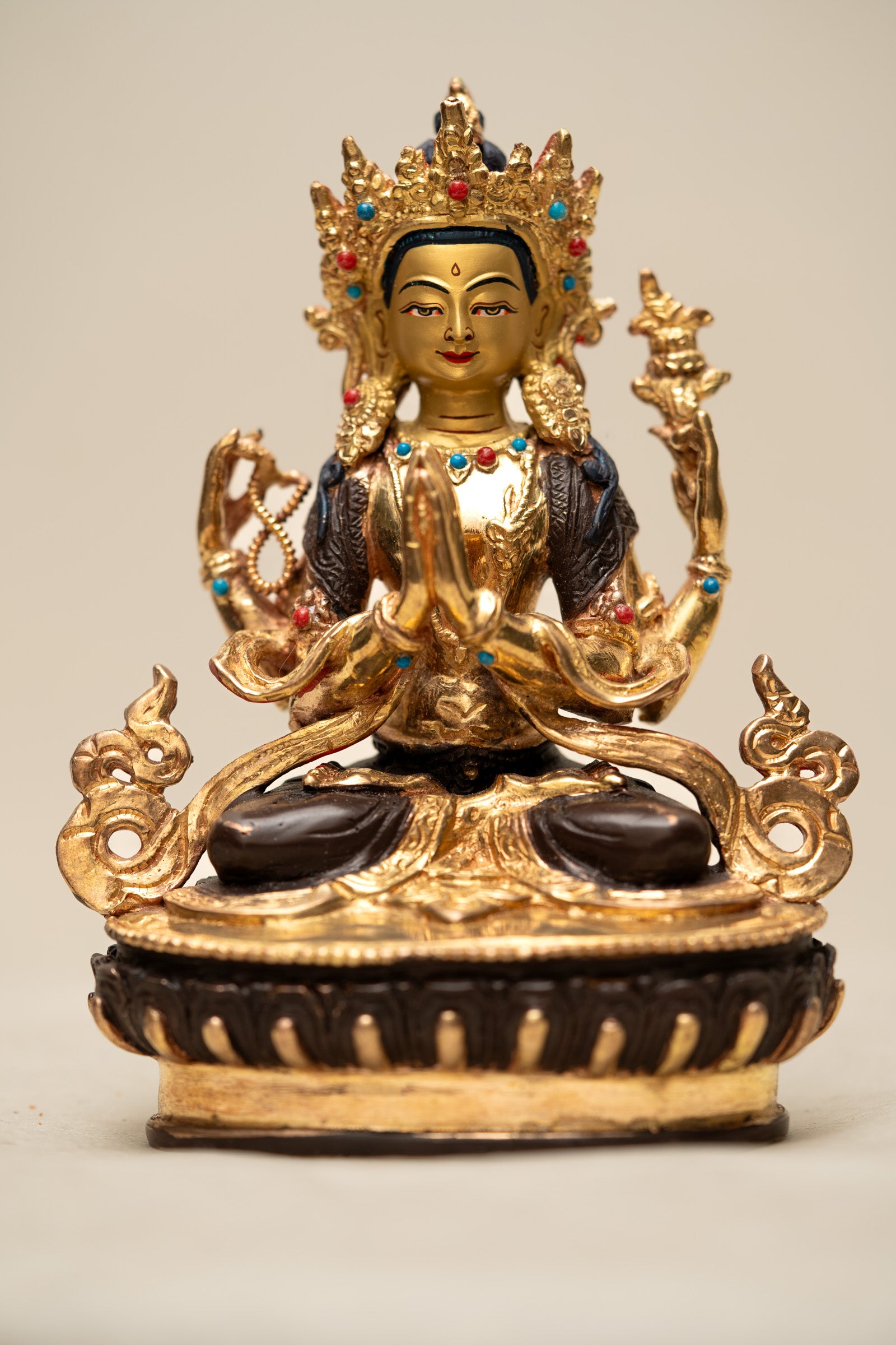 Chengresi Statue - Handcrafted Tibetan statue 