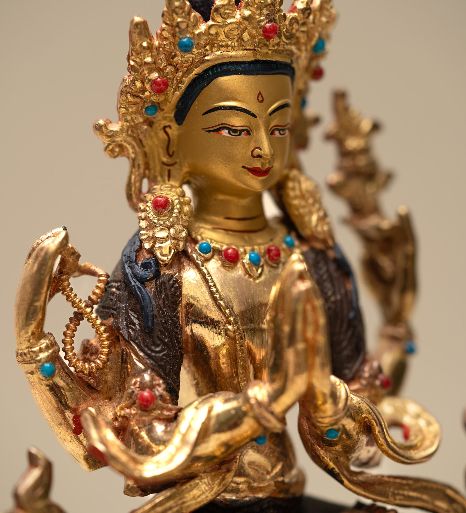 Chengresi Statue - Handcrafted Tibetan statue 