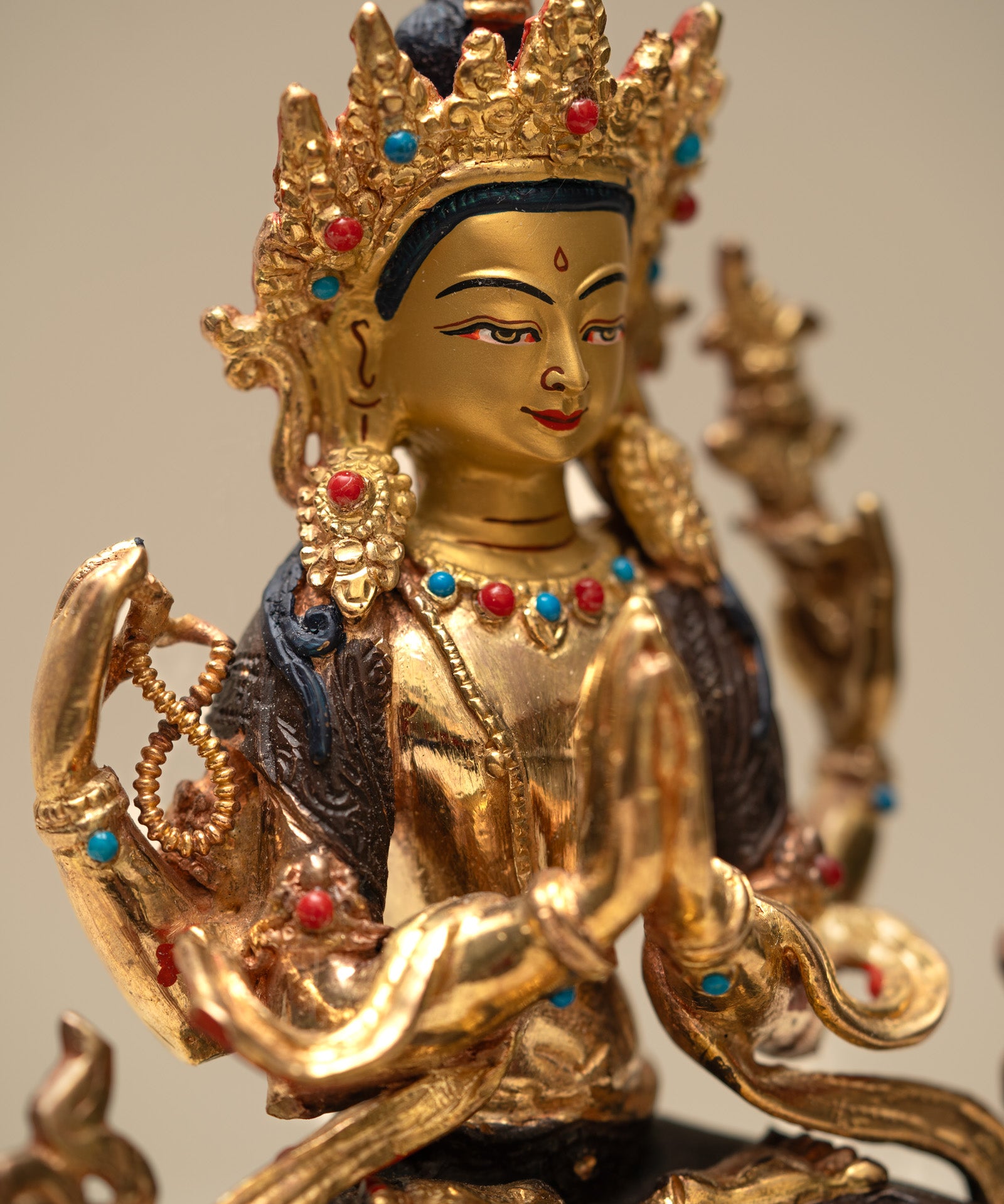 Chengresi Statue - Handcrafted Tibetan statue 