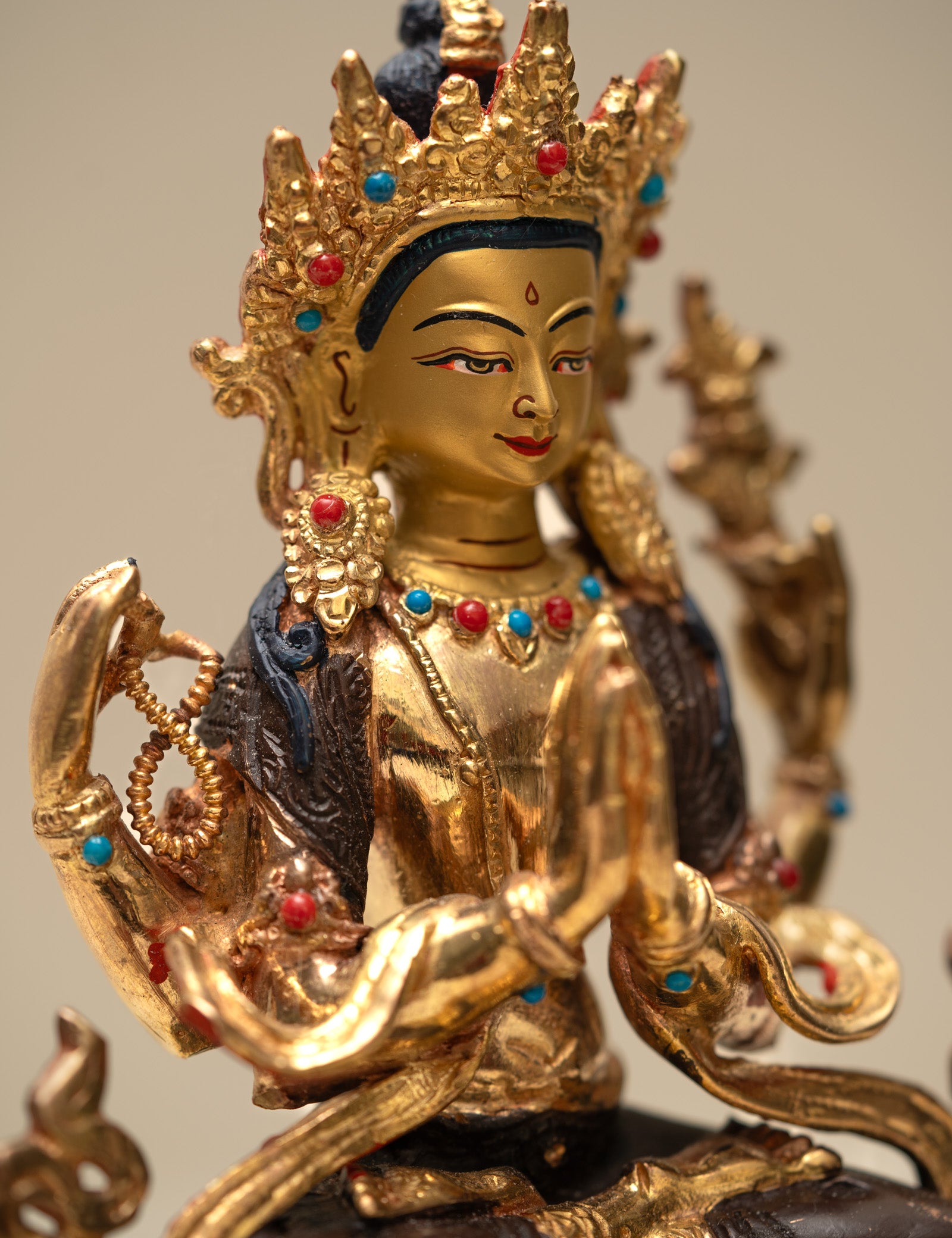 Chengresi Statue - Handcrafted Tibetan statue 