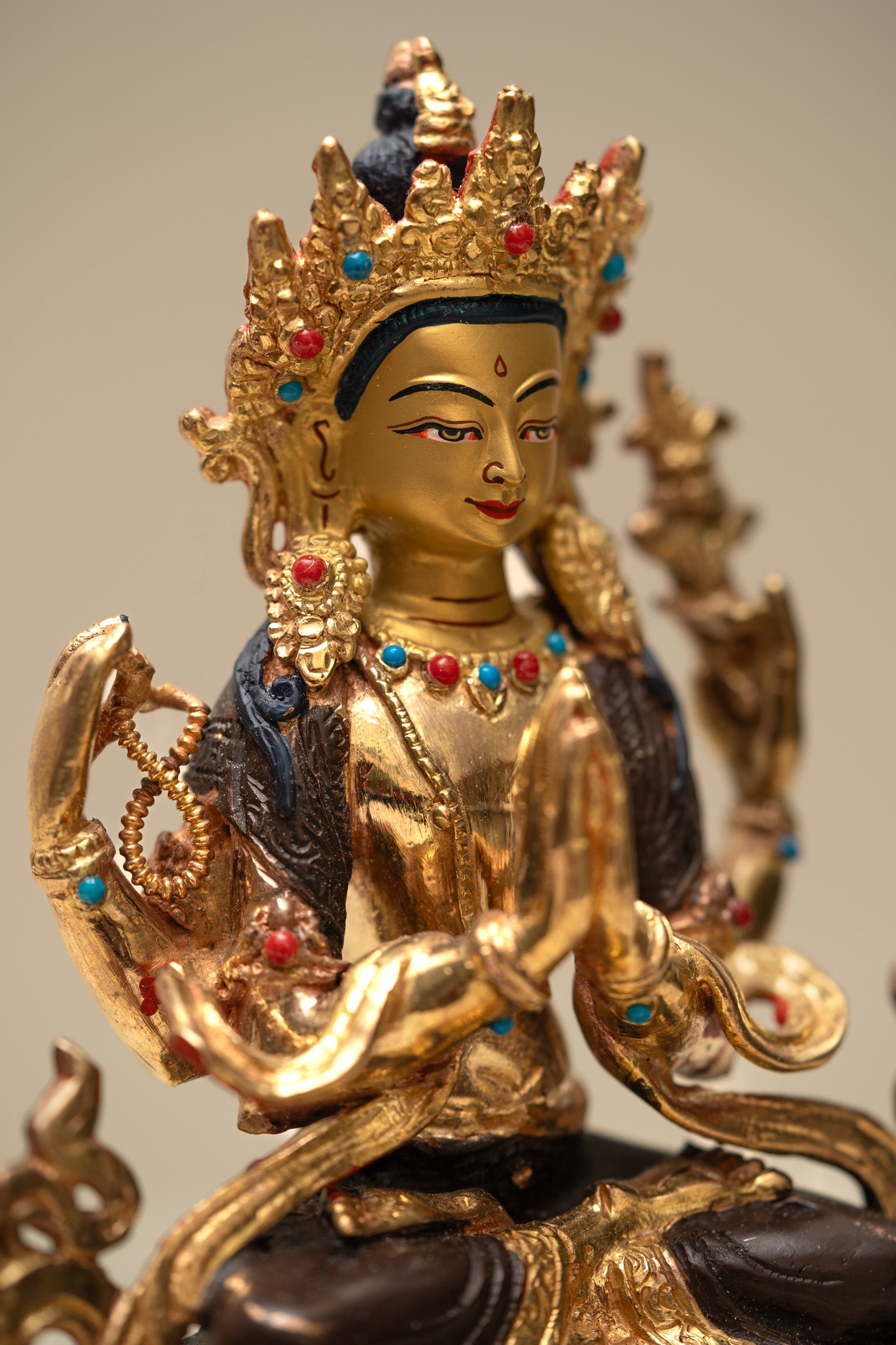 Chengresi Statue - Handcrafted Tibetan statue 