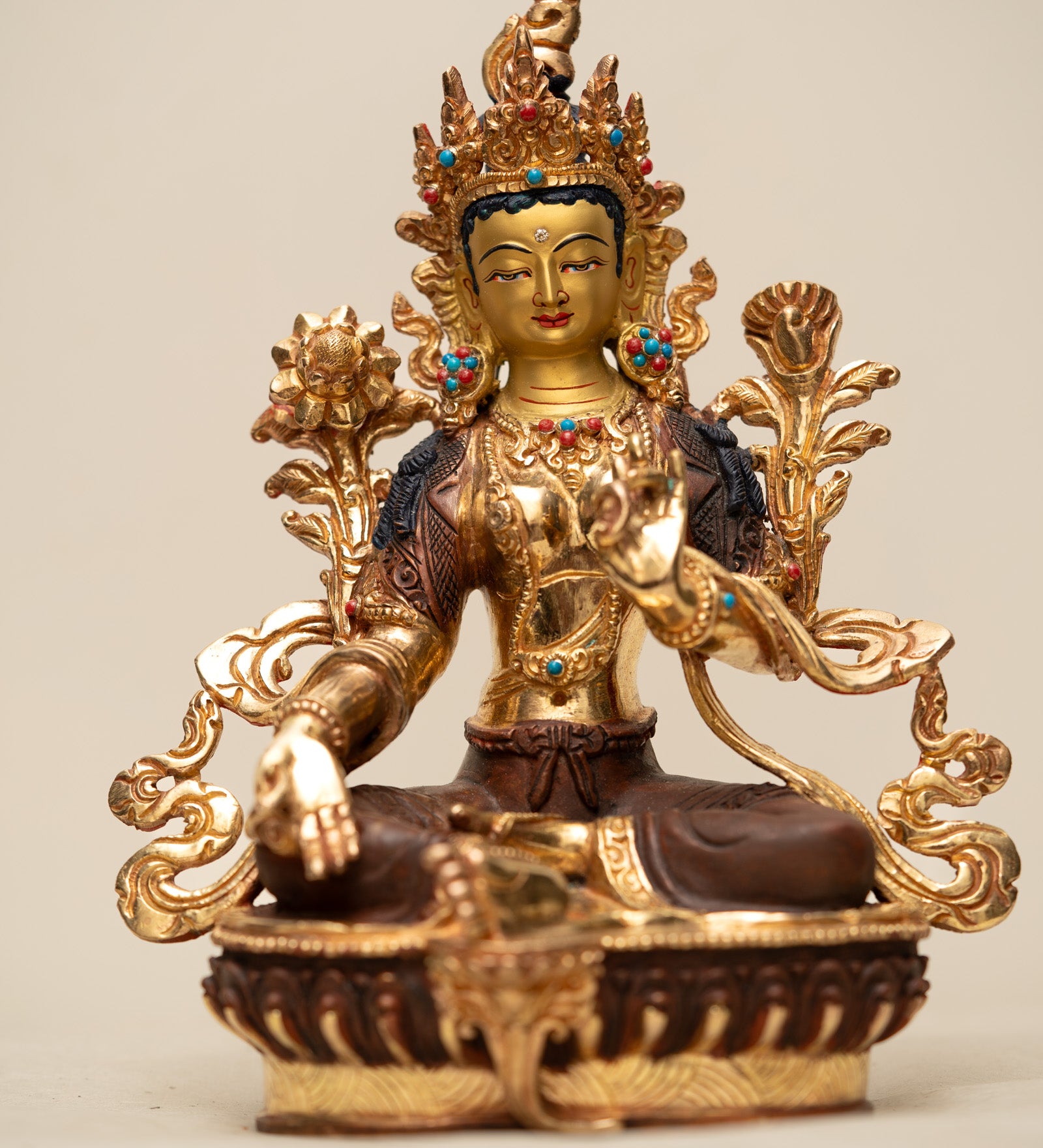 Green Tara Statue - Handcrafted Statue