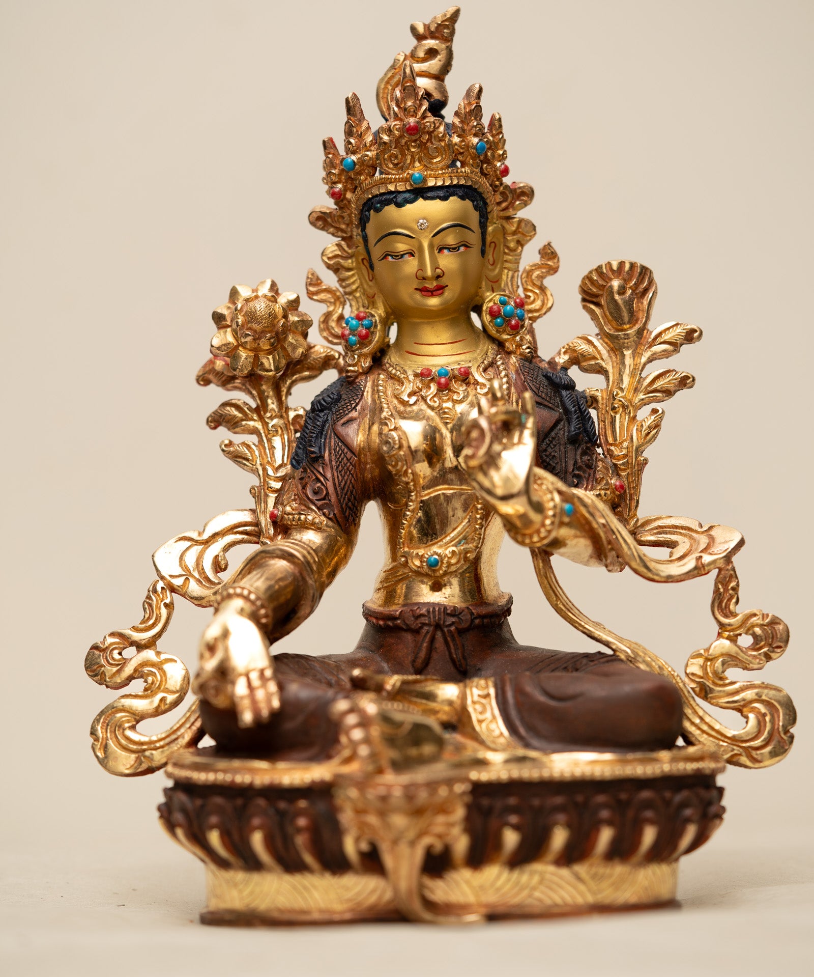 Green Tara Statue - Handcrafted Statue