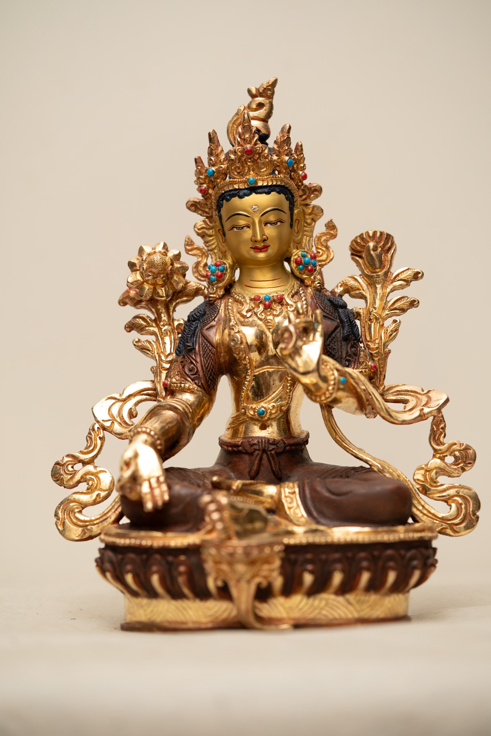 Green Tara Statue - Handcrafted Statue