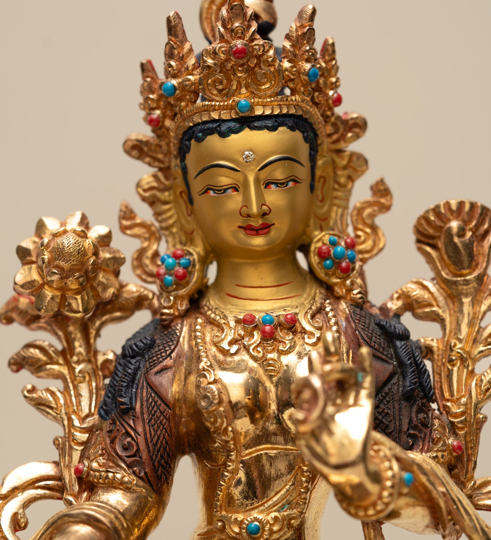 Green Tara Statue - Handcrafted Statue