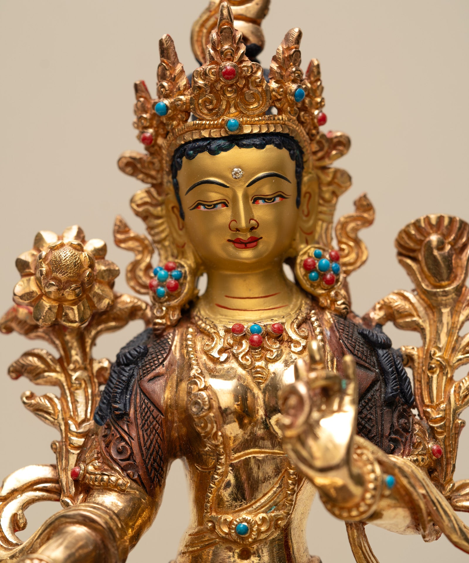 Green Tara Statue - Handcrafted Statue