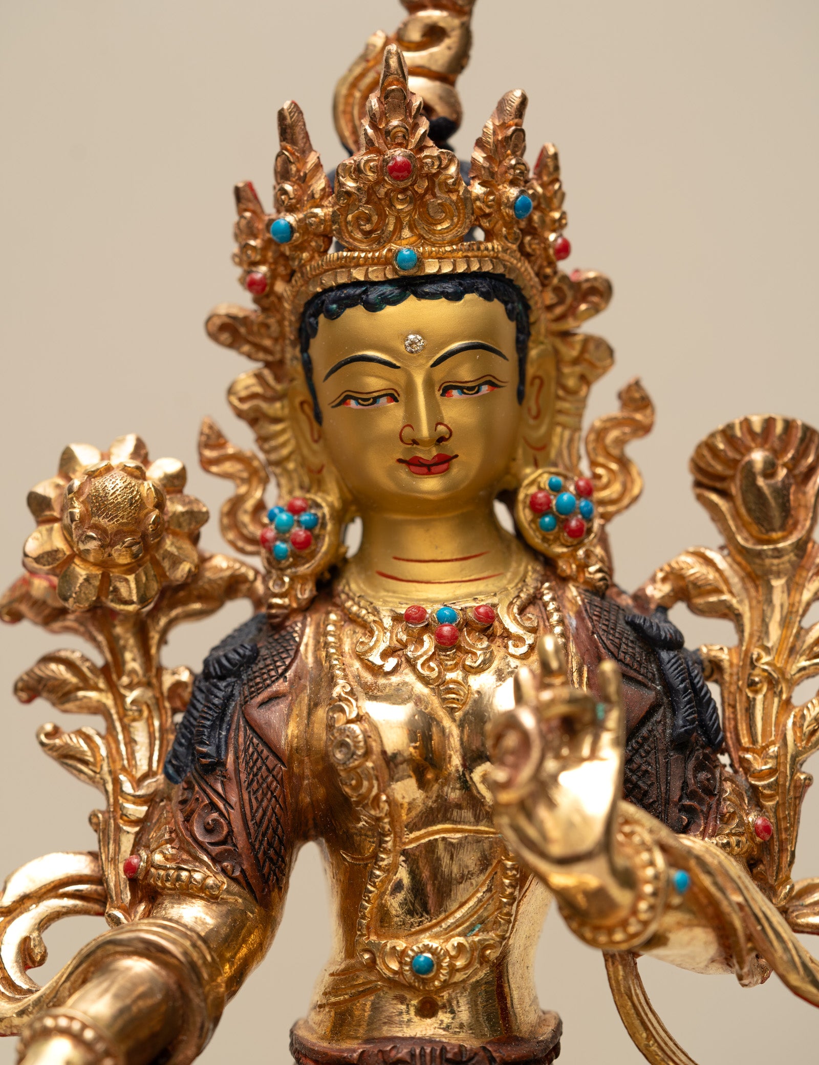 Green Tara Statue - Handcrafted Statue