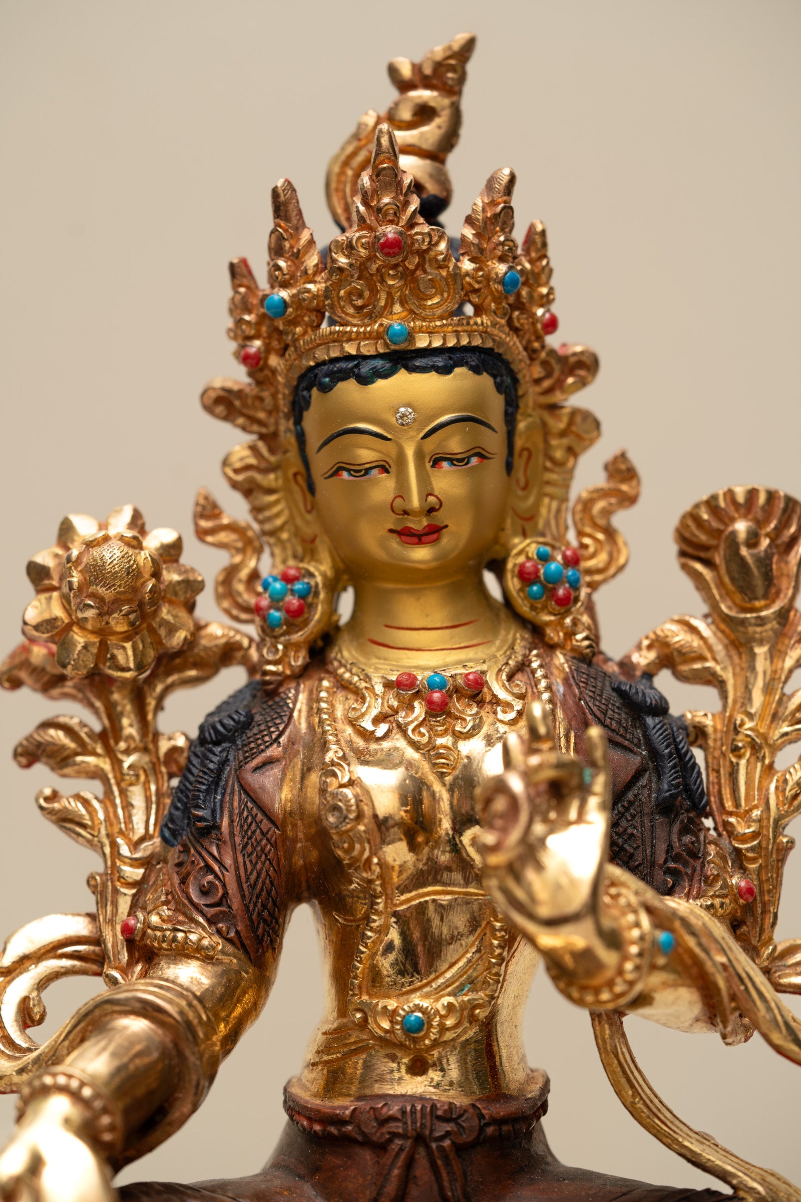 Green Tara Statue - Handcrafted Statue