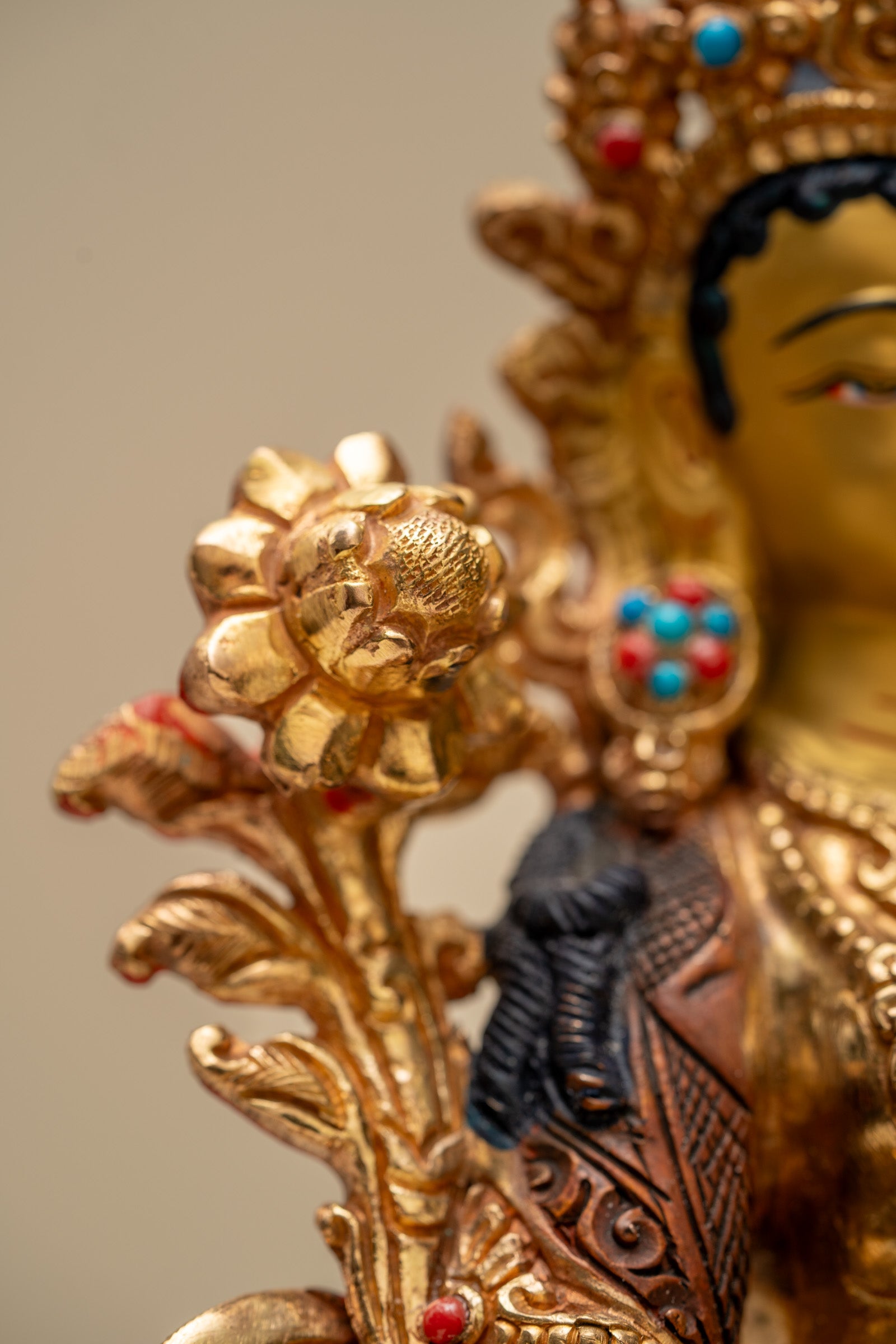 Green Tara Statue - Handcrafted Statue