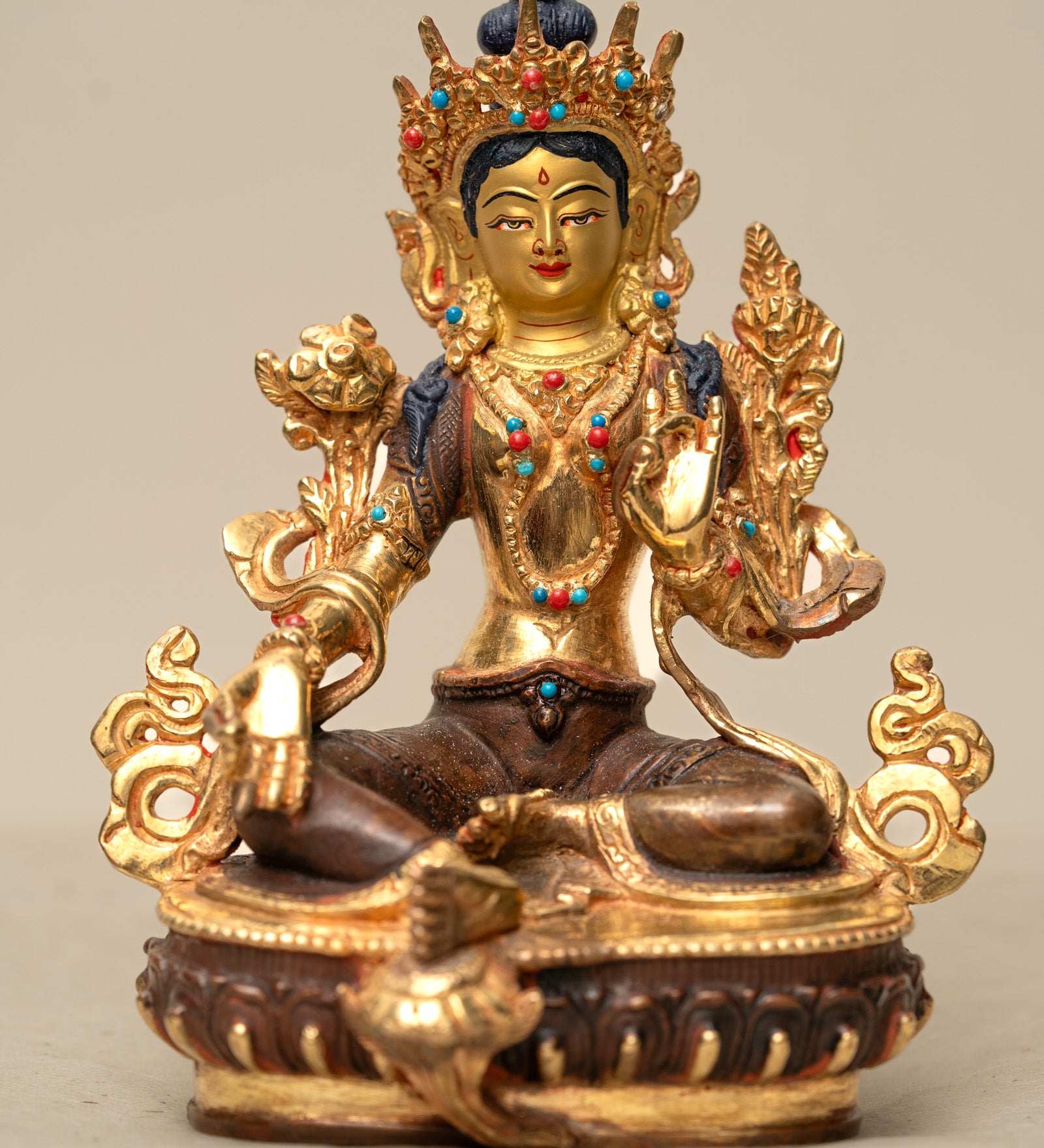 Green Tara - Handcrafted Statue 