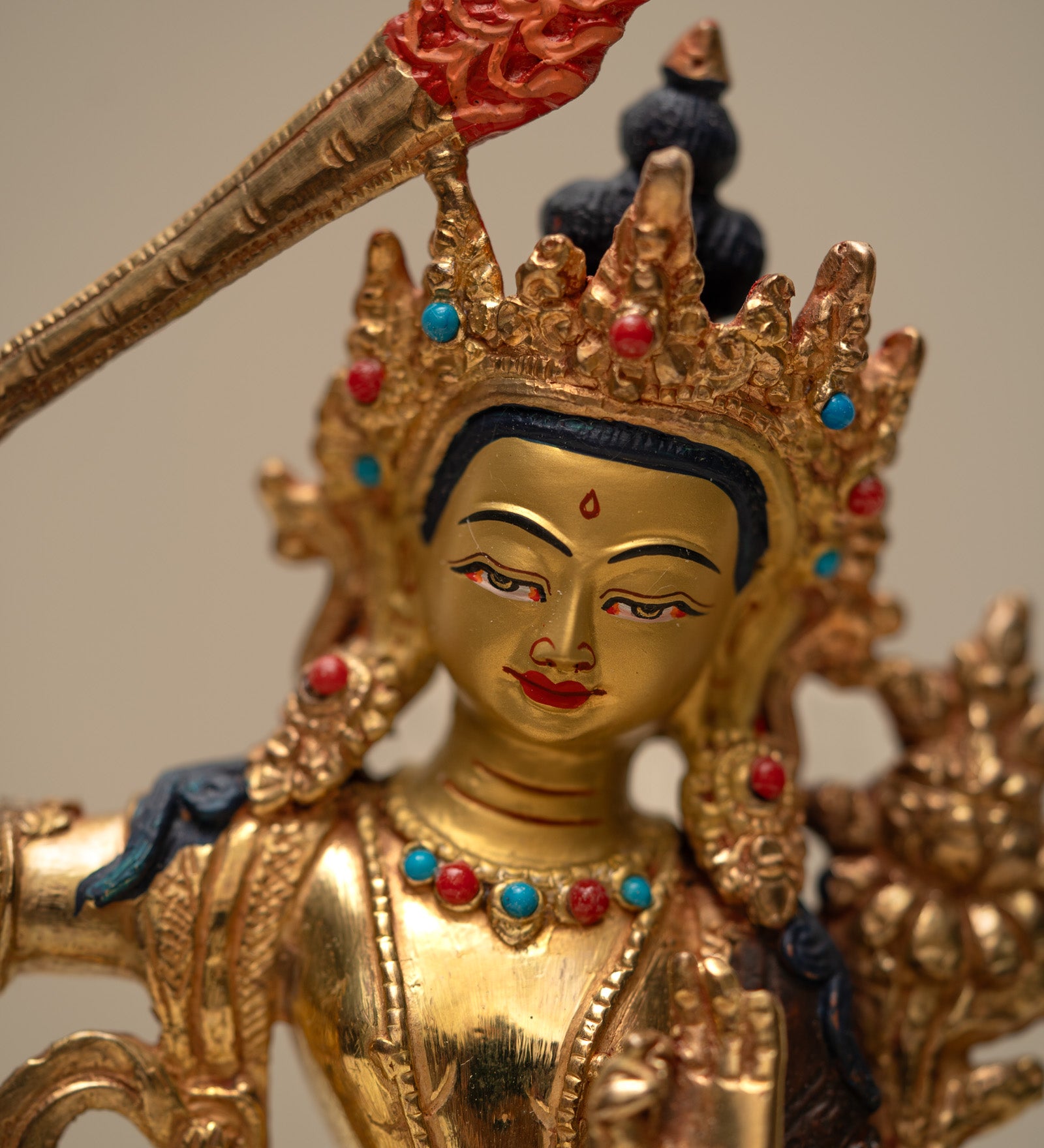 Manjushri Statue for prayer and meditation