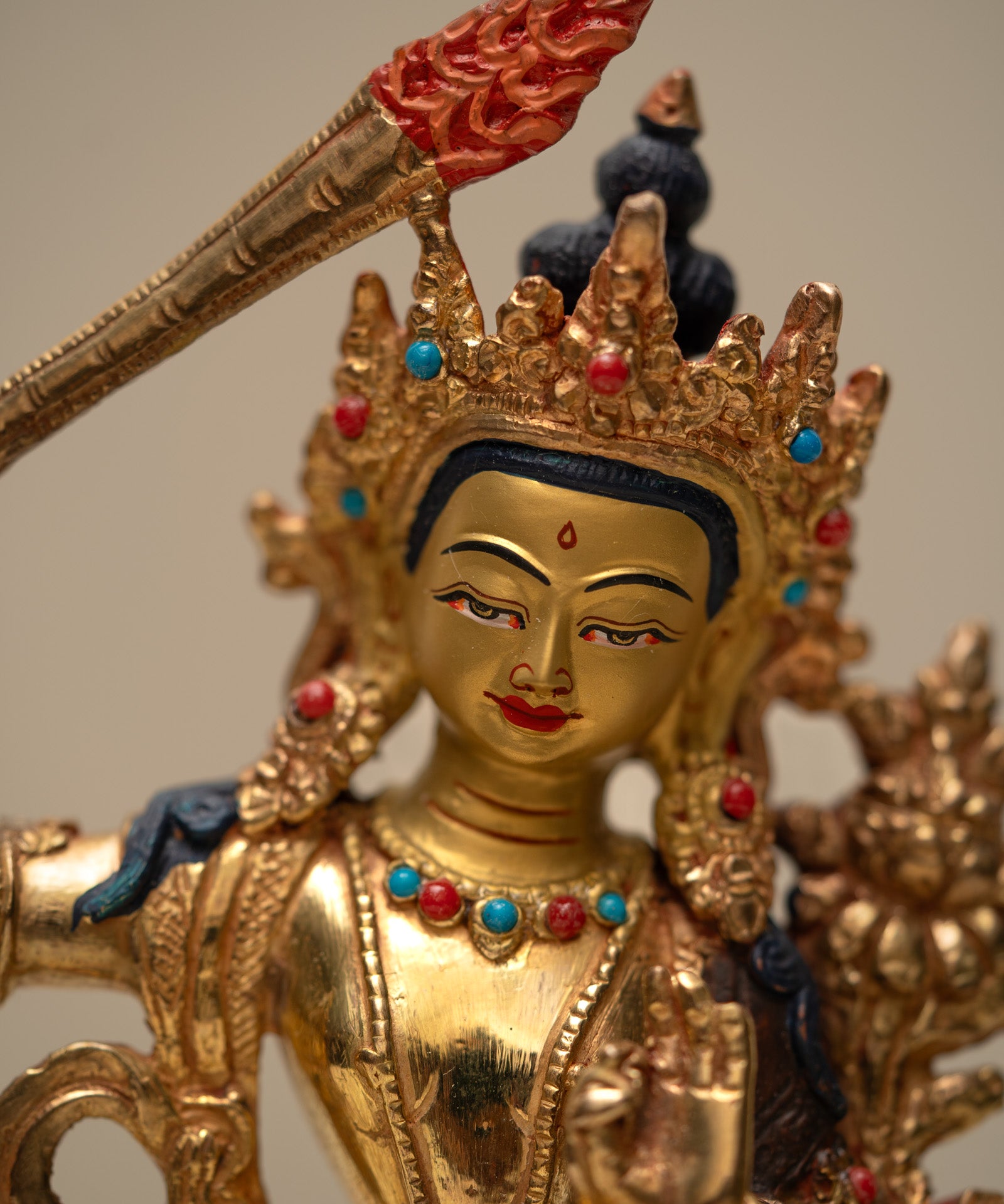 Manjushri Statue for prayer and meditation