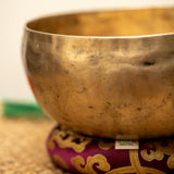 Thadobati Antique Singing Bowl for chakra balancing.