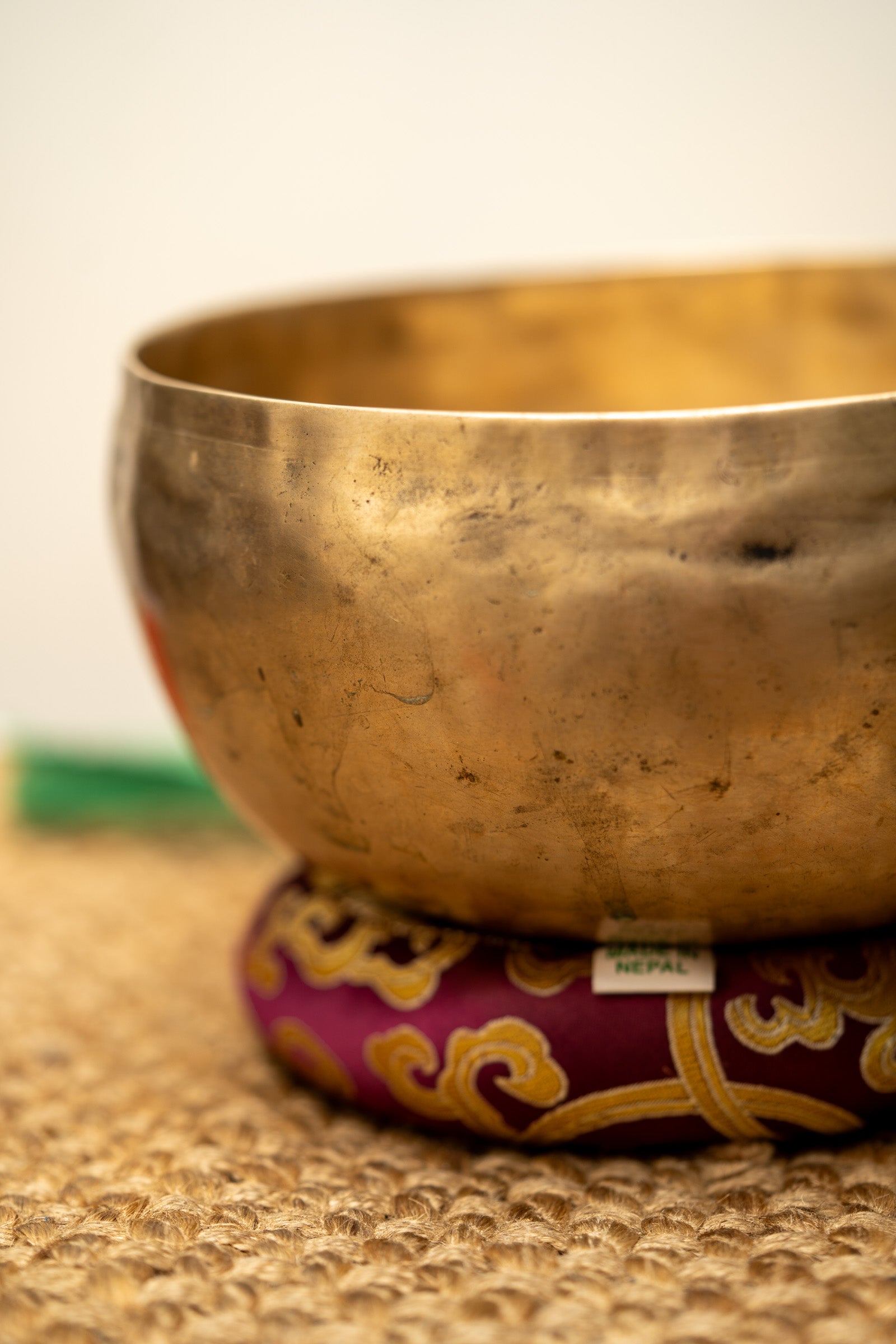 Thadobati Antique Singing Bowl for chakra balancing.