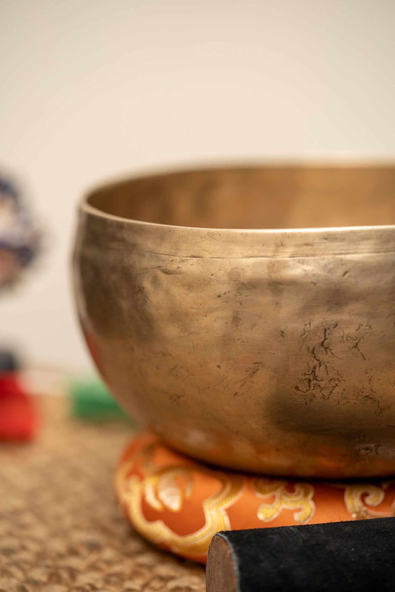 Thadobati Antique Singing Bowl for Sound Healing.