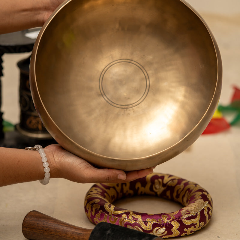 Professional Therapy Singing Bowl - Handcrafted Tibetan Bowl