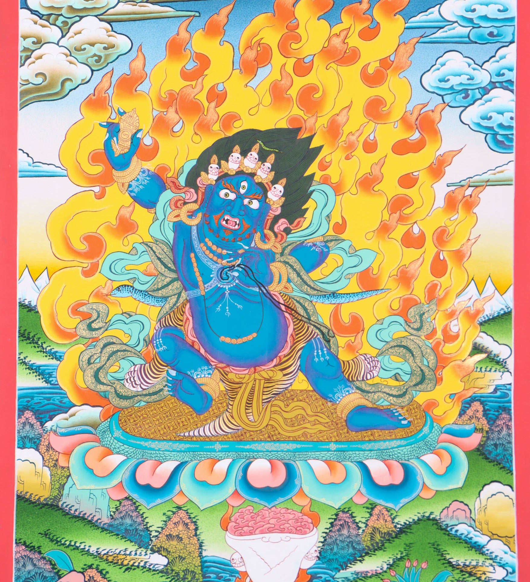 Vajrapani Thangka Painting for spirituality.