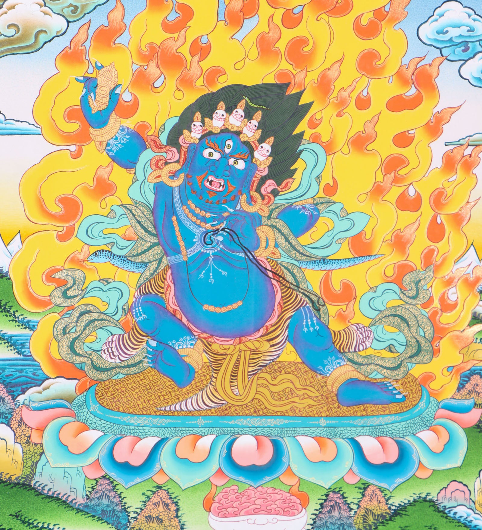 Vajrapani Thangka Painting for spirituality.