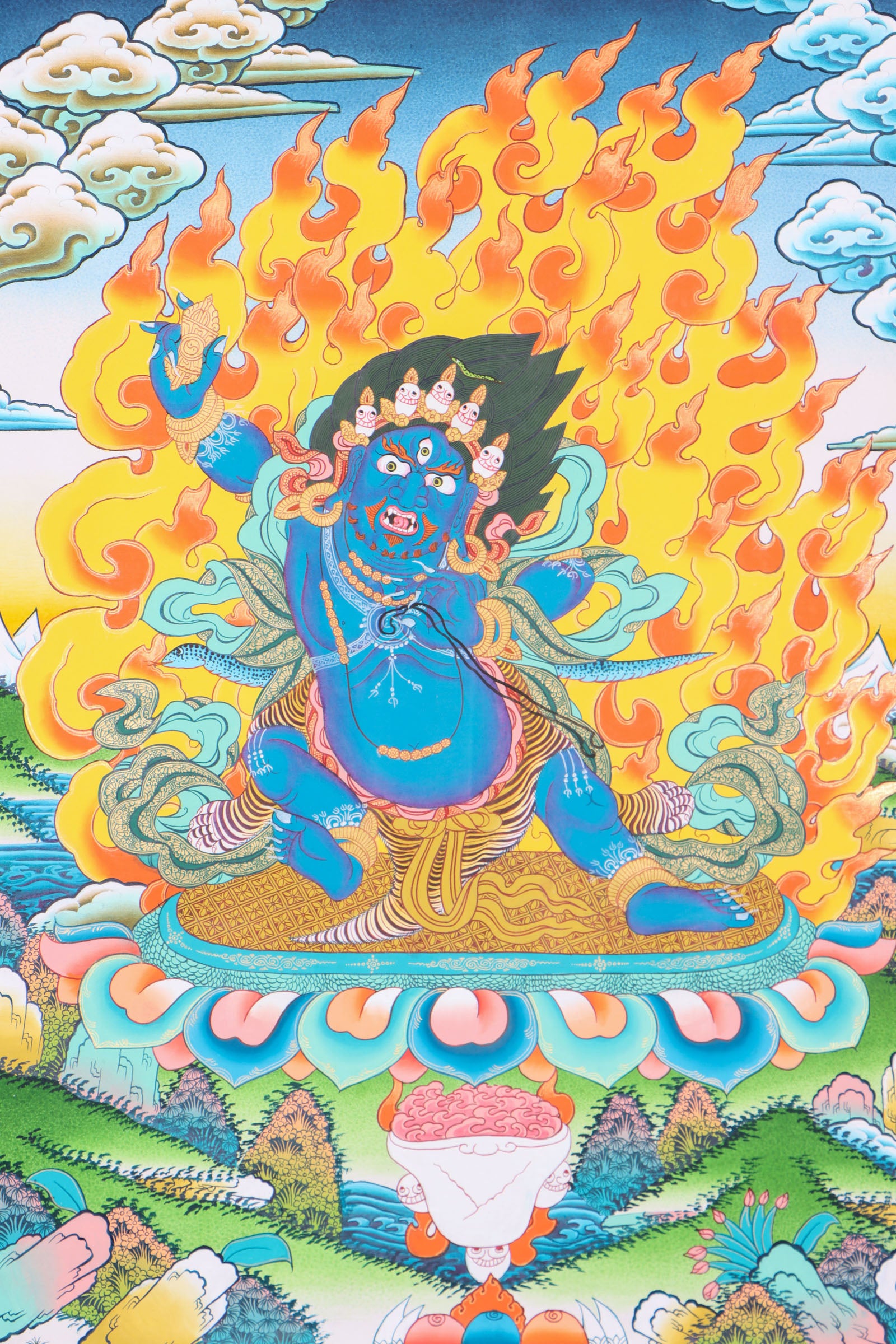 Vajrapani Thangka Painting for spirituality.